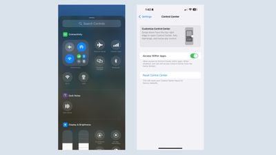 ios 18 1 beta 5 control center