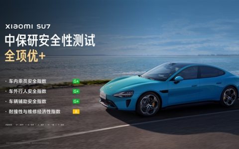 小米SU7中保研碰撞成绩解读：唯一获3G+及A评级的轿车！