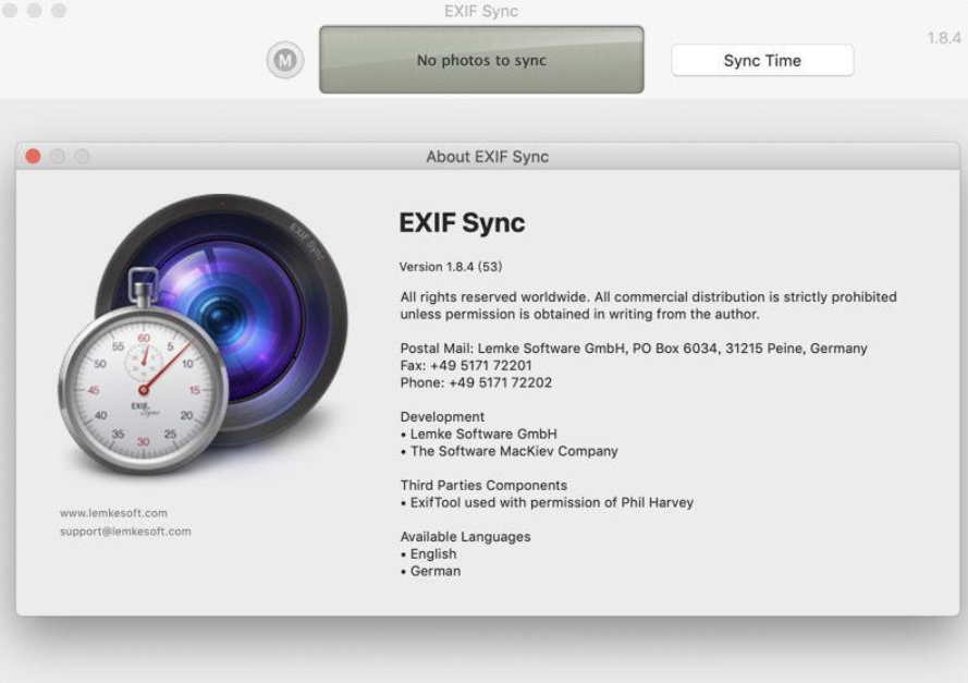 【Mac应用网盘免费下载】EXIF Sync for Mac v1.9.5 Beta：图片元数据同步处理