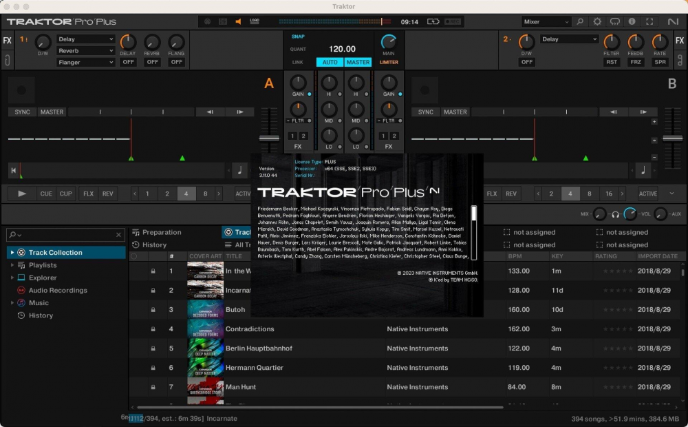 【Mac应用网盘免费下载】Native Instruments Traktor Pro for Mac v3.9.0.90 Rev2 数字DJ混音