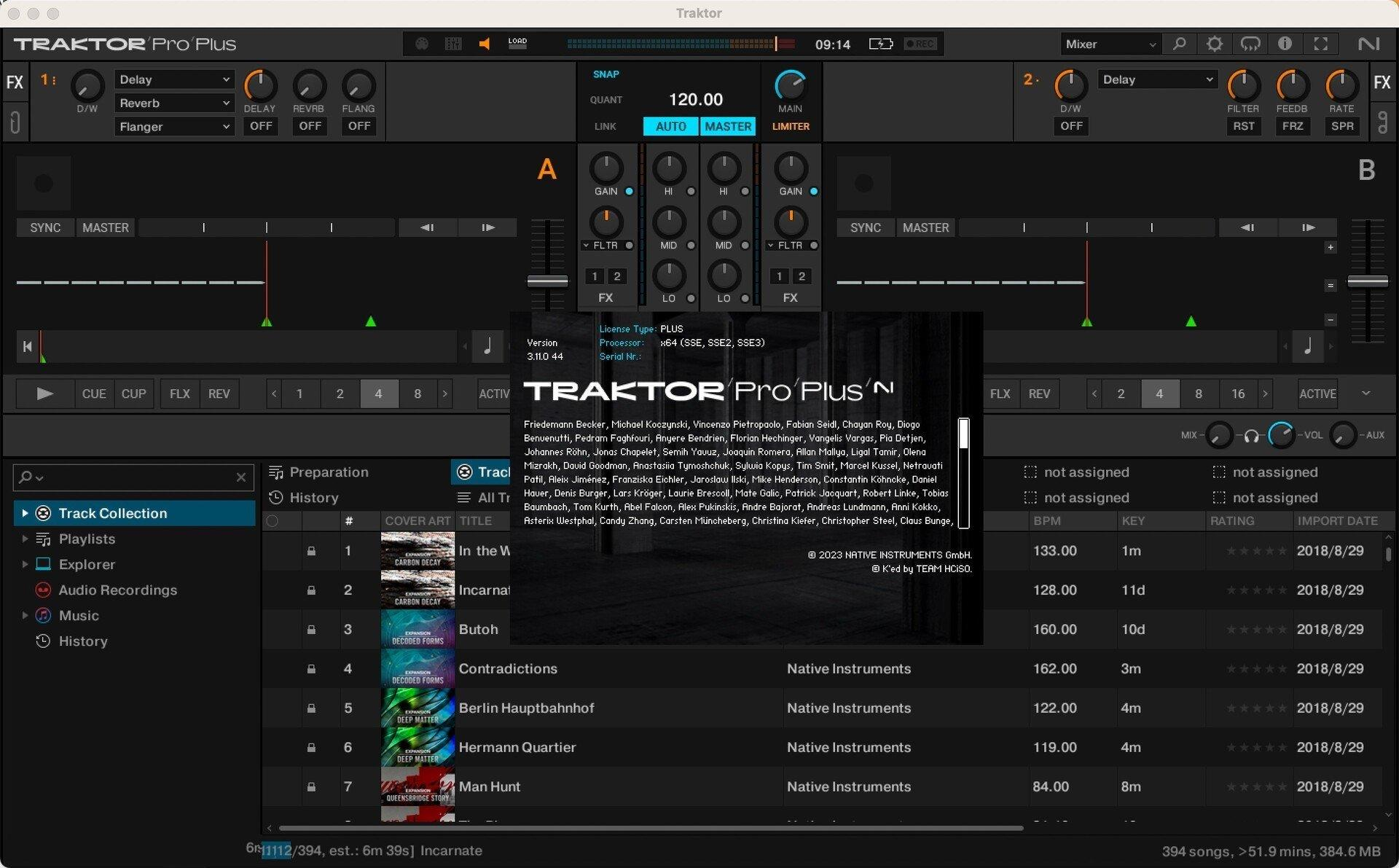 【Mac应用网盘免费下载】Native Instruments Traktor Pro for Mac v3.9.0.90 Rev2 数字DJ混音