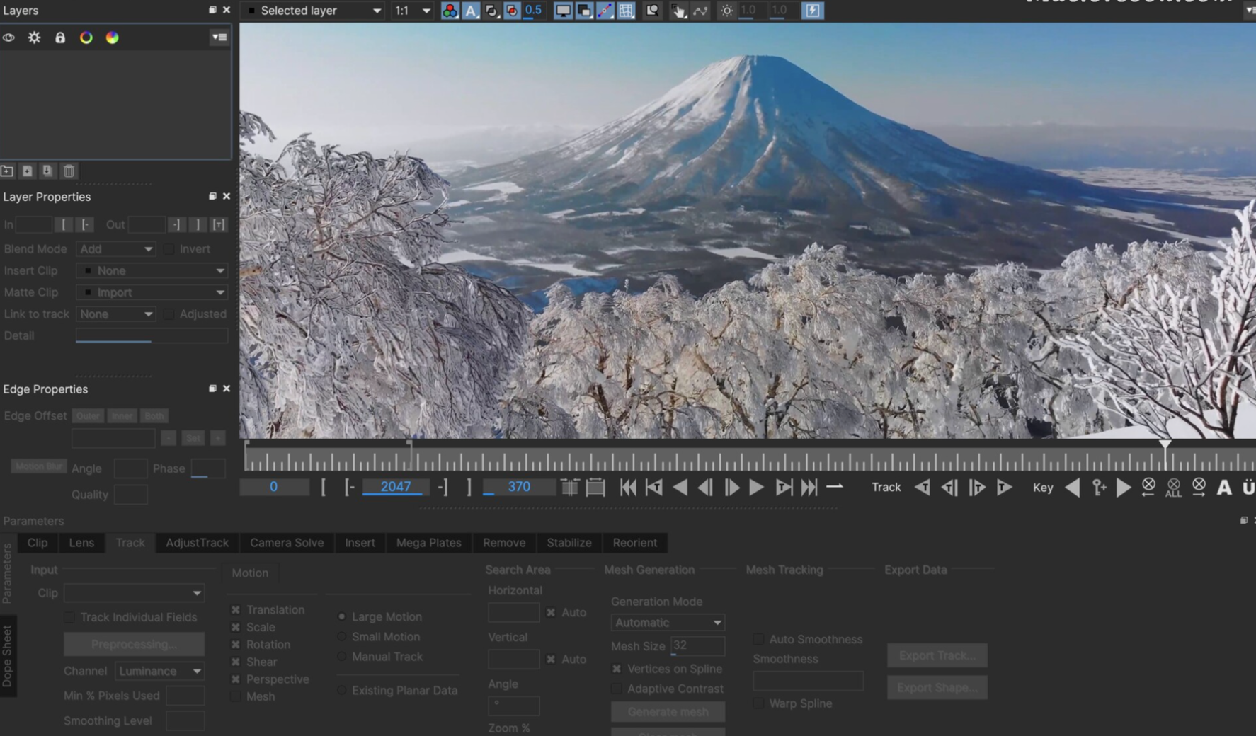 【Mac应用网盘免费下载】Boris FX Mocha Pro 2023 v10.0.0 平面跟踪摄像机反求