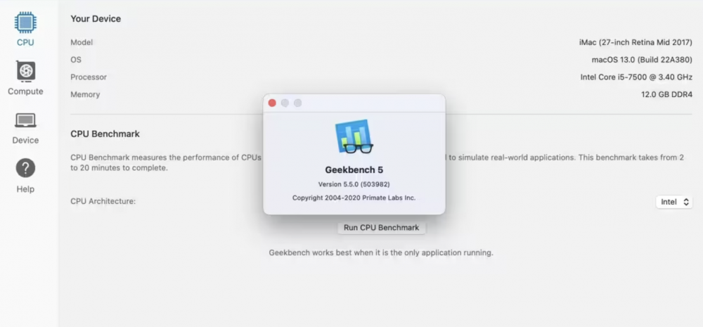 【Mac应用网盘免费下载】NobyDa发布Geekbench for Mac v6.1.0硬件性能基准测试