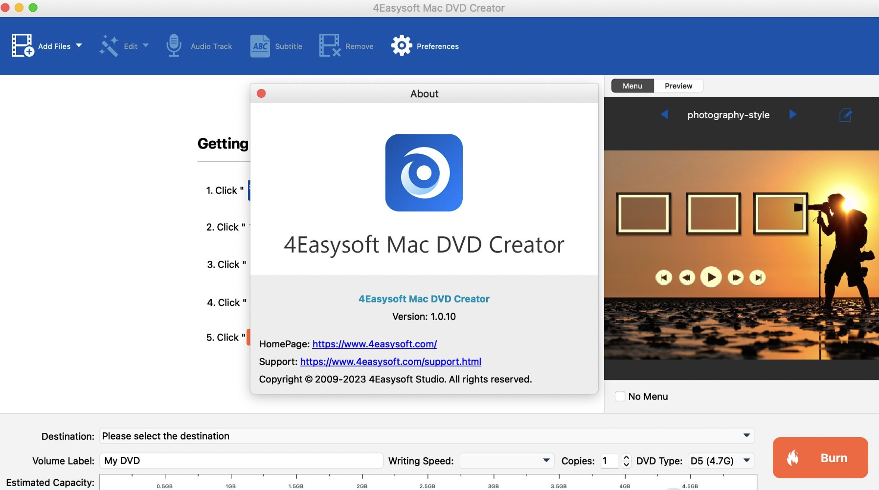 【Mac应用网盘免费下载】4Easysoft DVD Creator for Mac v1.0.10 DVD刻录工具