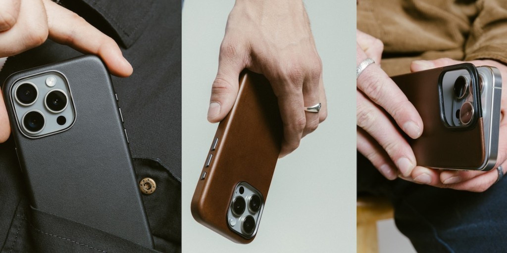 Nomad leather iPhone 16 cases