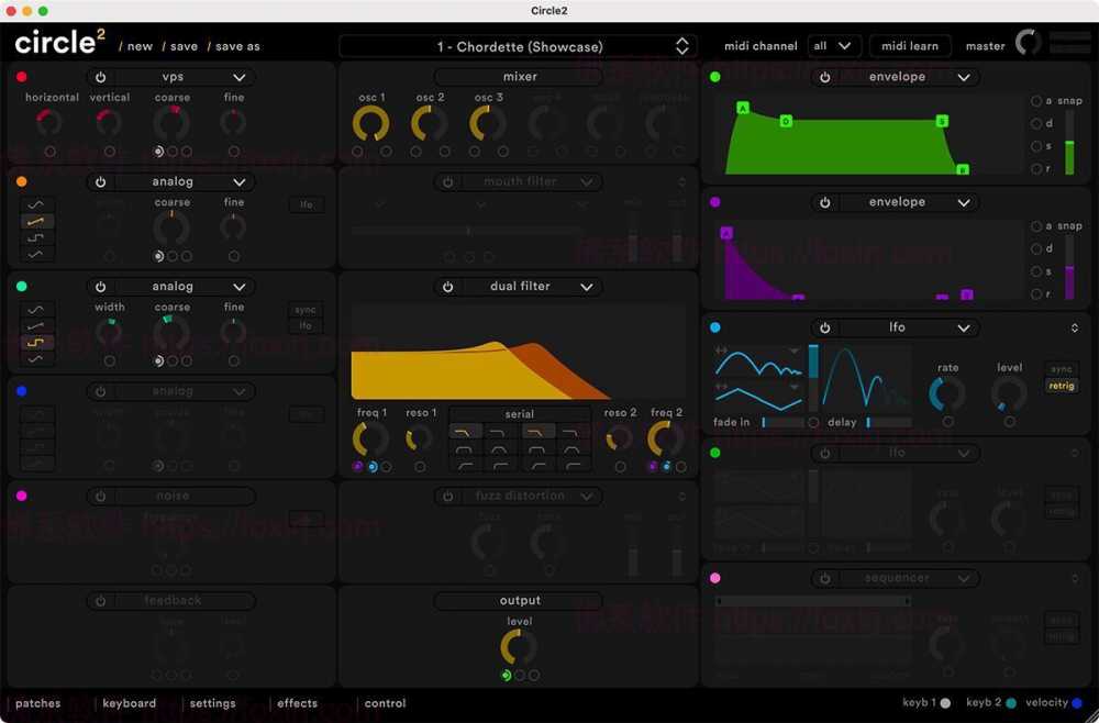 【Mac应用网盘免费下载】Circle² for Mac v2.2.1 音频合成器