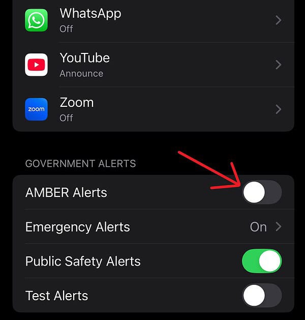 如何在iPhone上关闭紧急和AMBER警报（2025）