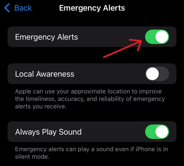 如何在iPhone上关闭紧急和AMBER警报（2025）