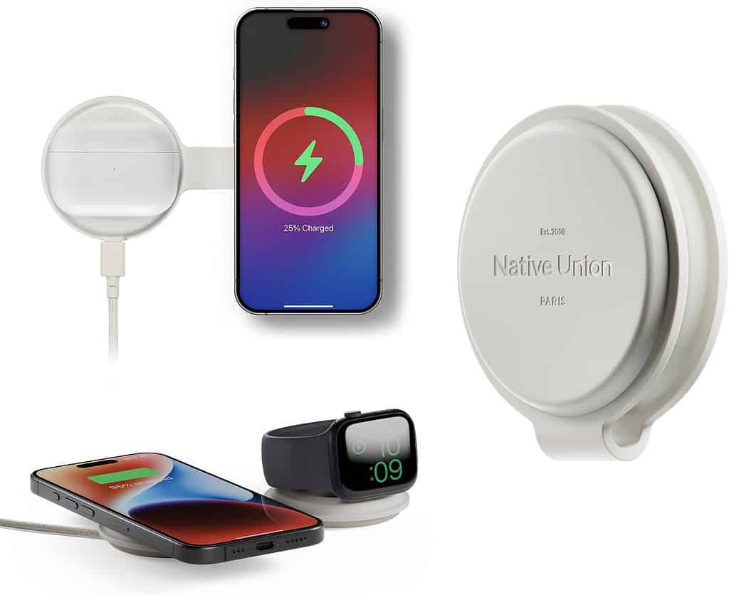 Portable apple watch charger from native union