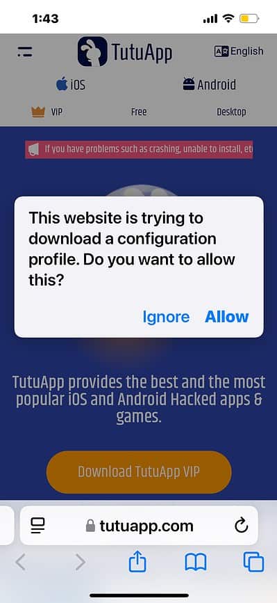 TutuApp-Installation-Prompt