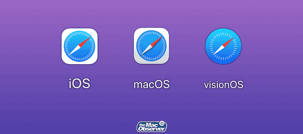 Safari app icon for iOS macOS and visionOS