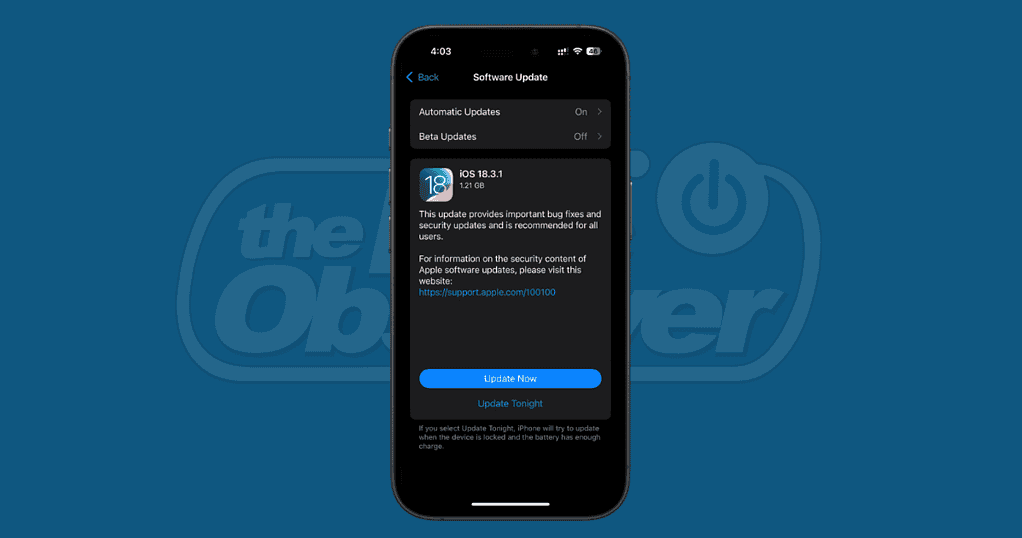 Update to iOS