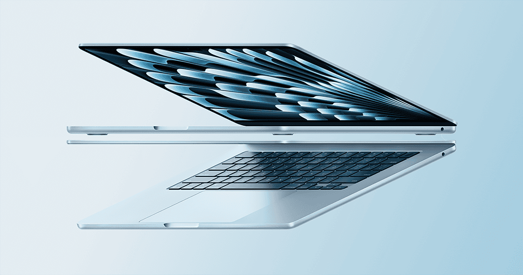 Download the Sky Blue M4 MacBook Air Wallpaper in 4K