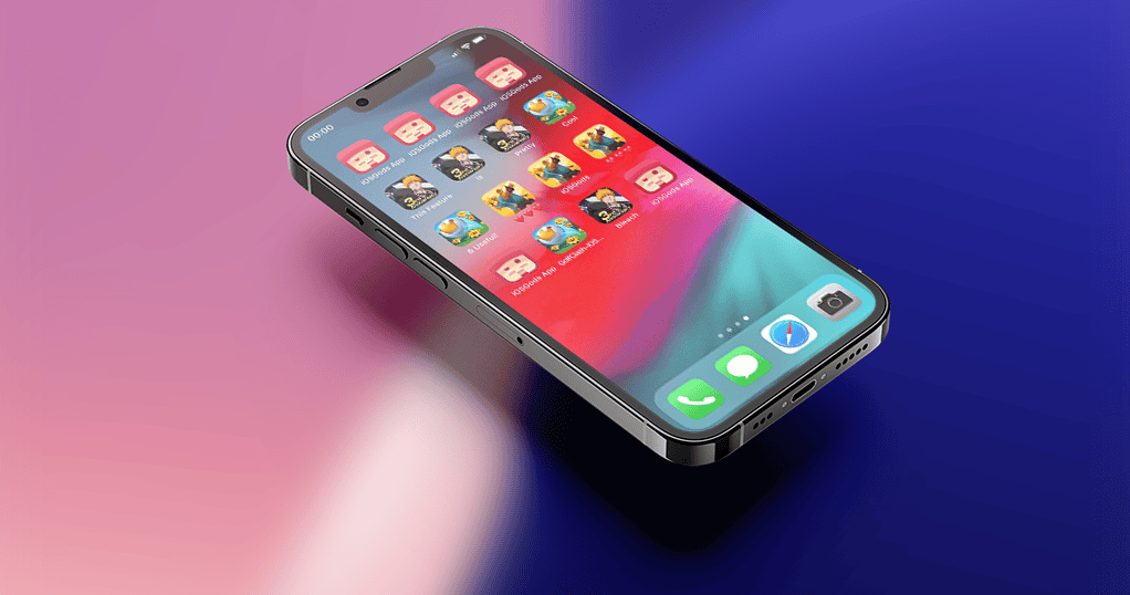 iPhone 13 在 iOS 18 壁纸上显示各种 iOSGods 应用