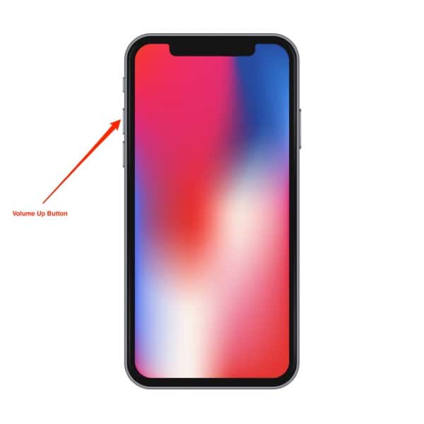 hard reboot the iphone x - Step 1