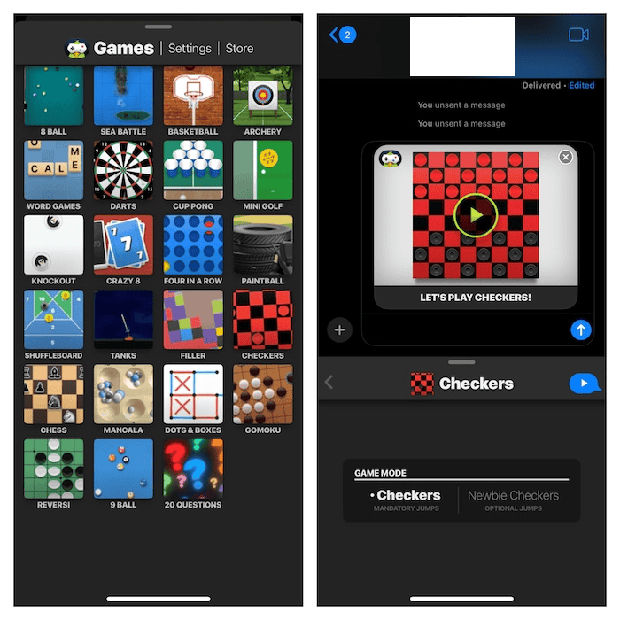GamePigeon iMessage game for iPhone