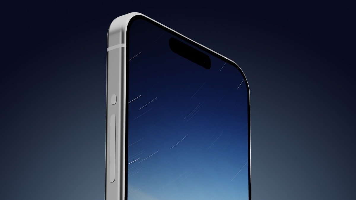 可能采用固态按键的iPhone渲染图