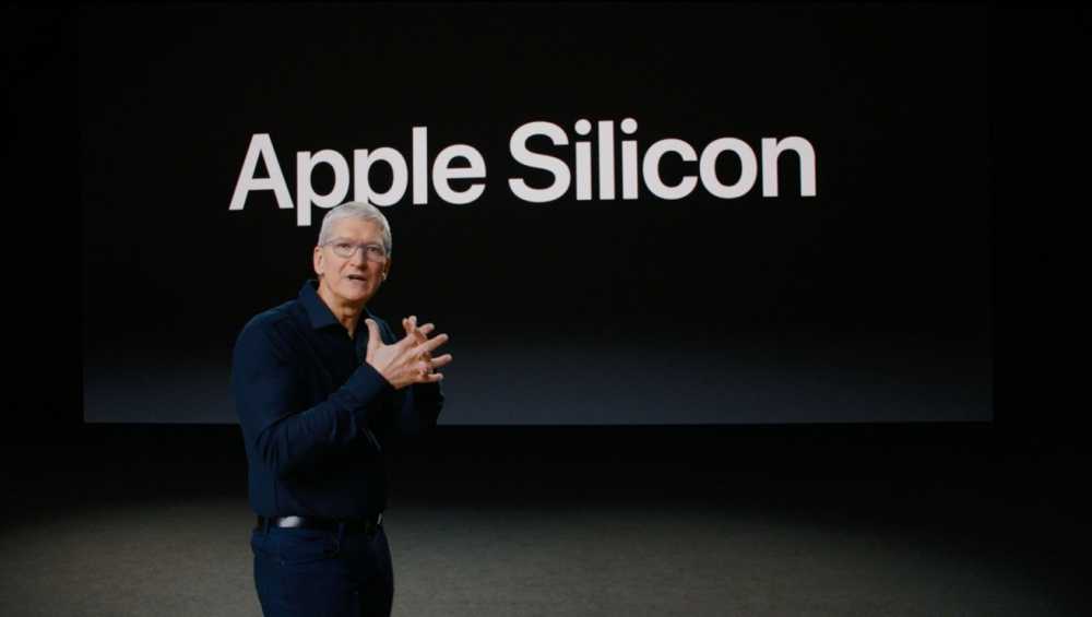 苹果CEO蒂姆·库克在2020年WWDC上介绍Apple Silicon - 图片来源：Apple