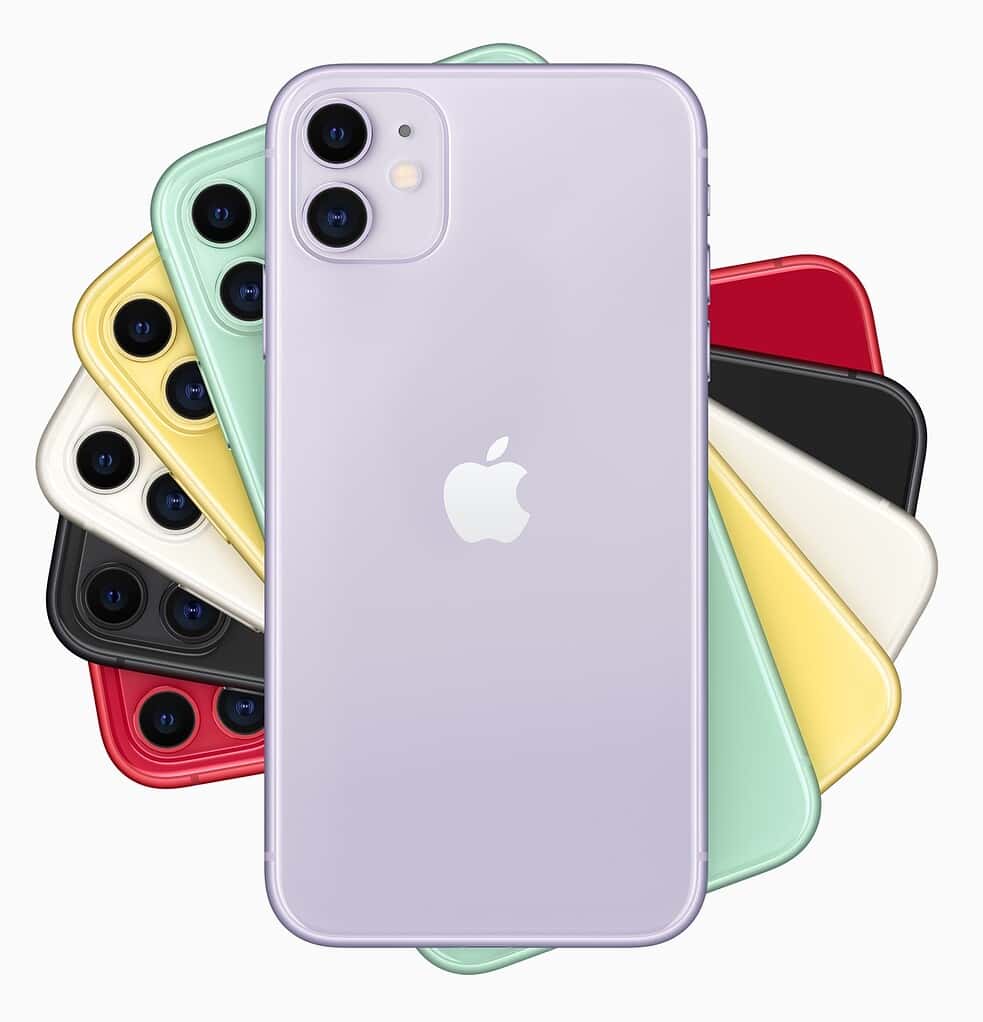 iPhone 11 多种颜色展示