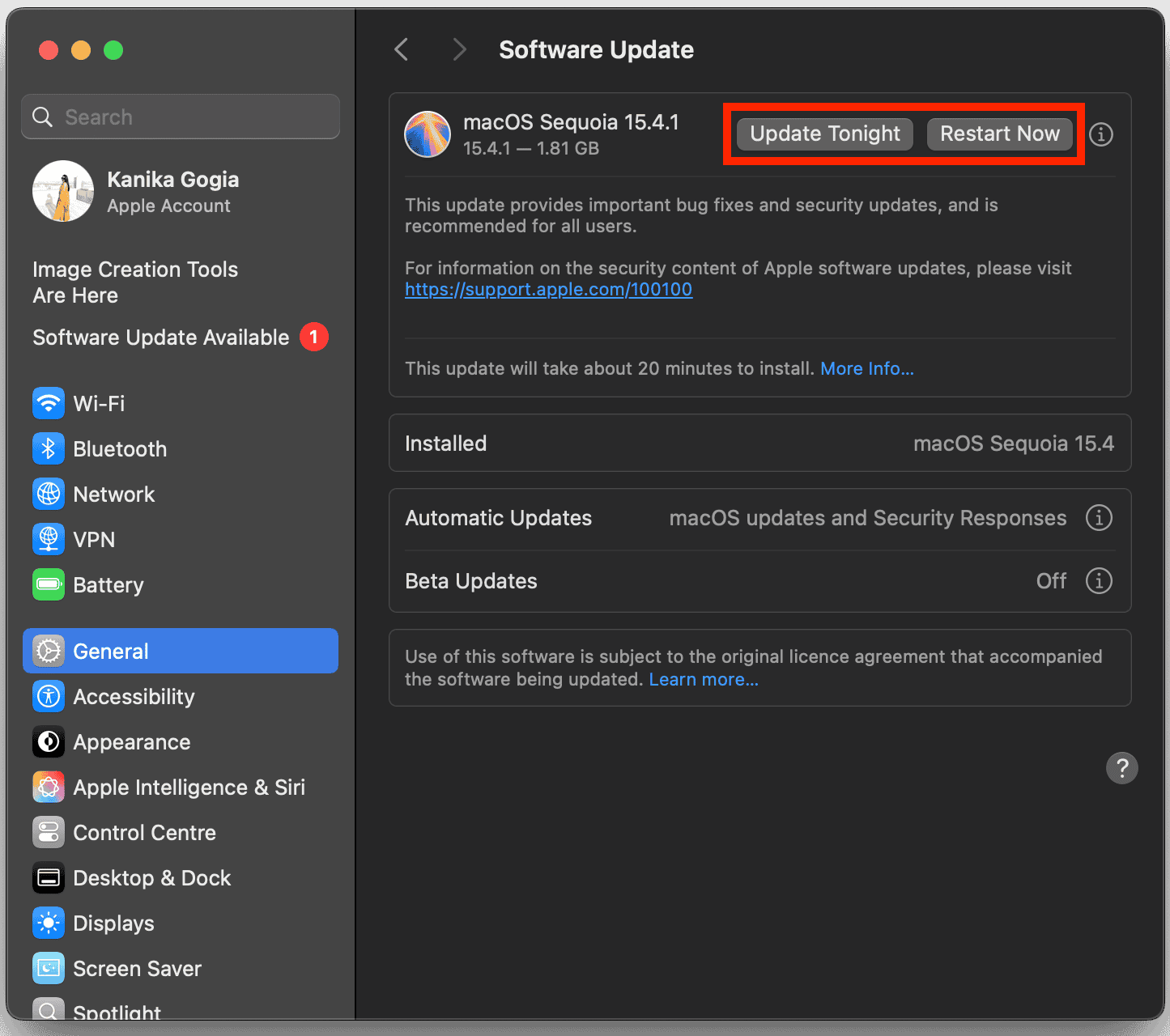 Update macOS