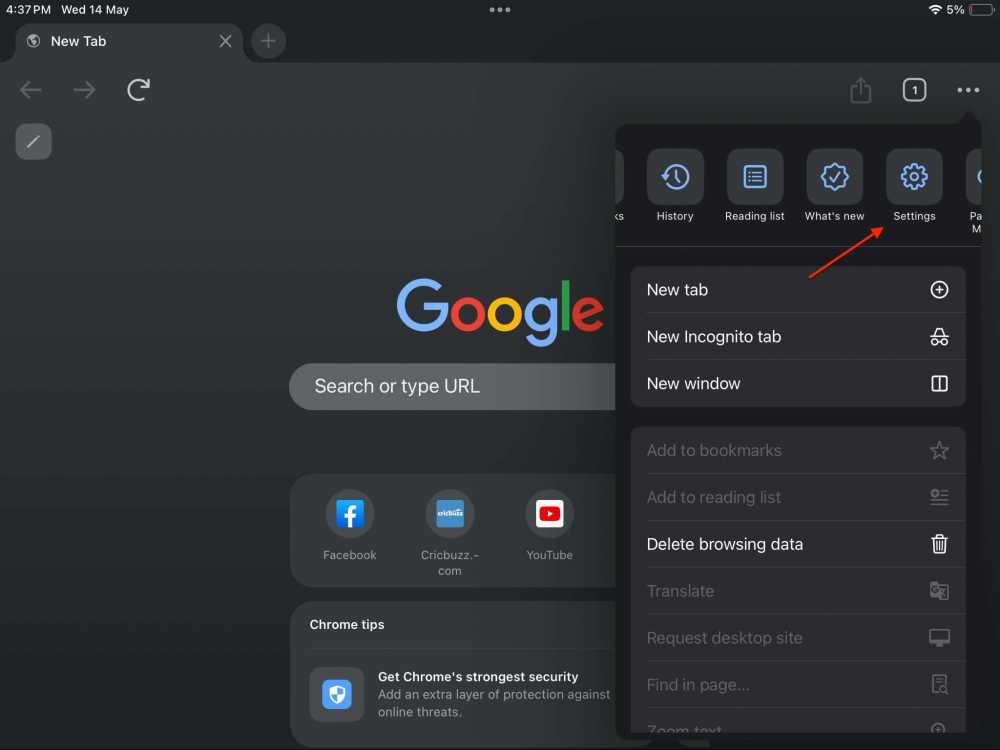 Image to go to Settings and enable pop-up blocker on safari for iPad