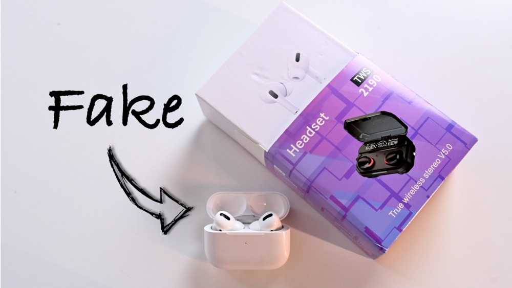 AirPods Pro arriving in a fake box
