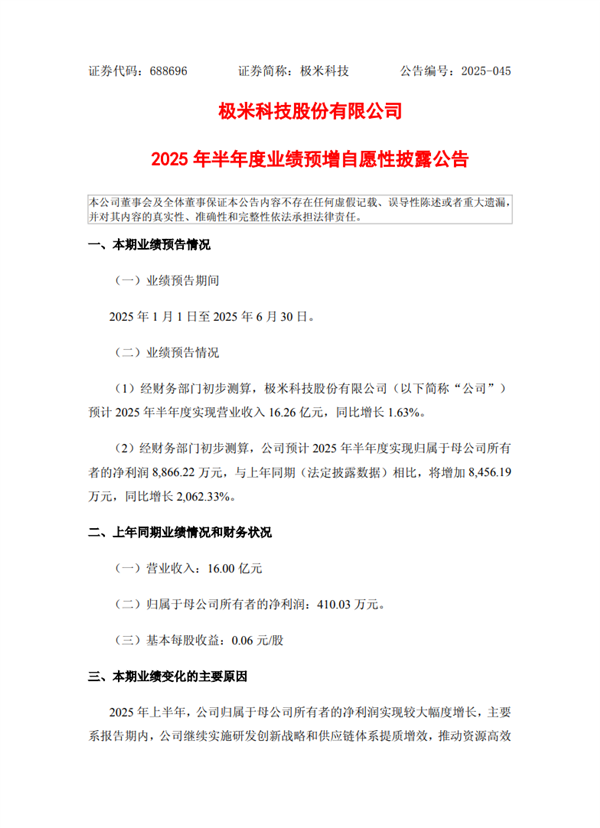 极米科技：车载投影已量产交付 上半年净利同比预增20倍！