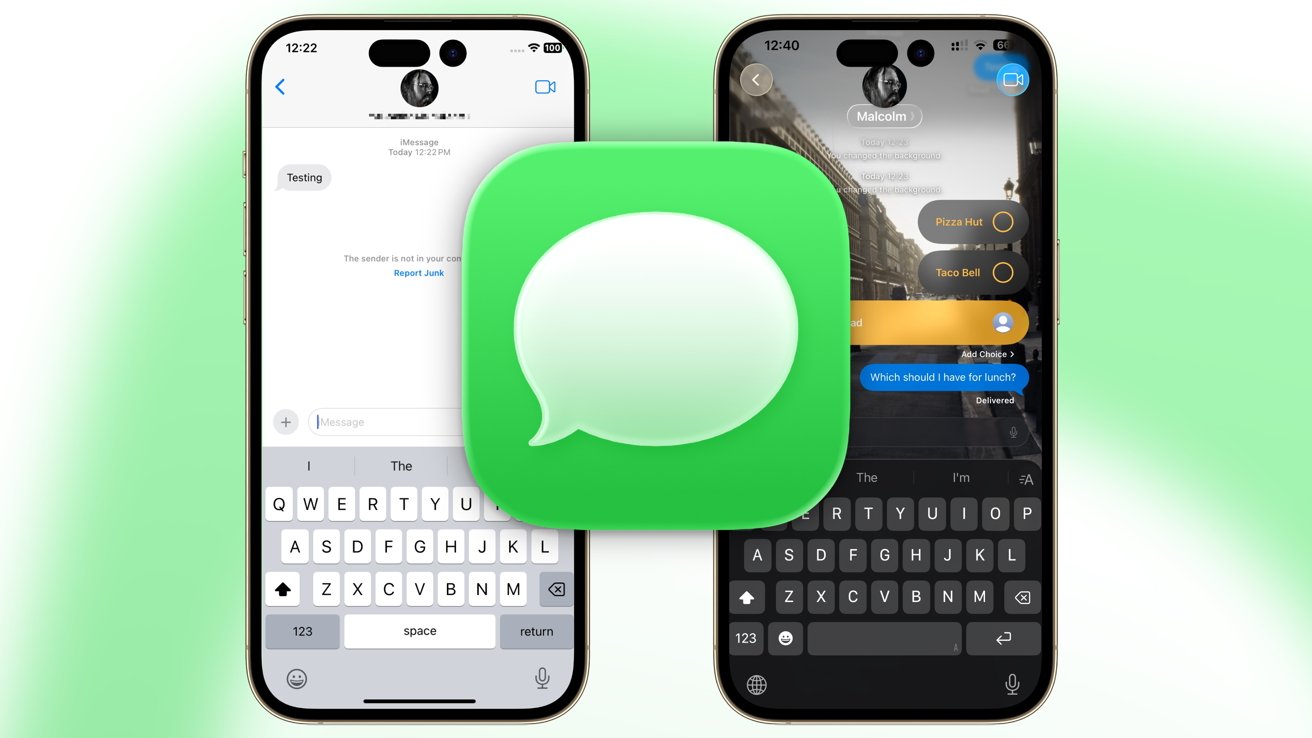 iOS 26和iOS 18中的信息应用对比