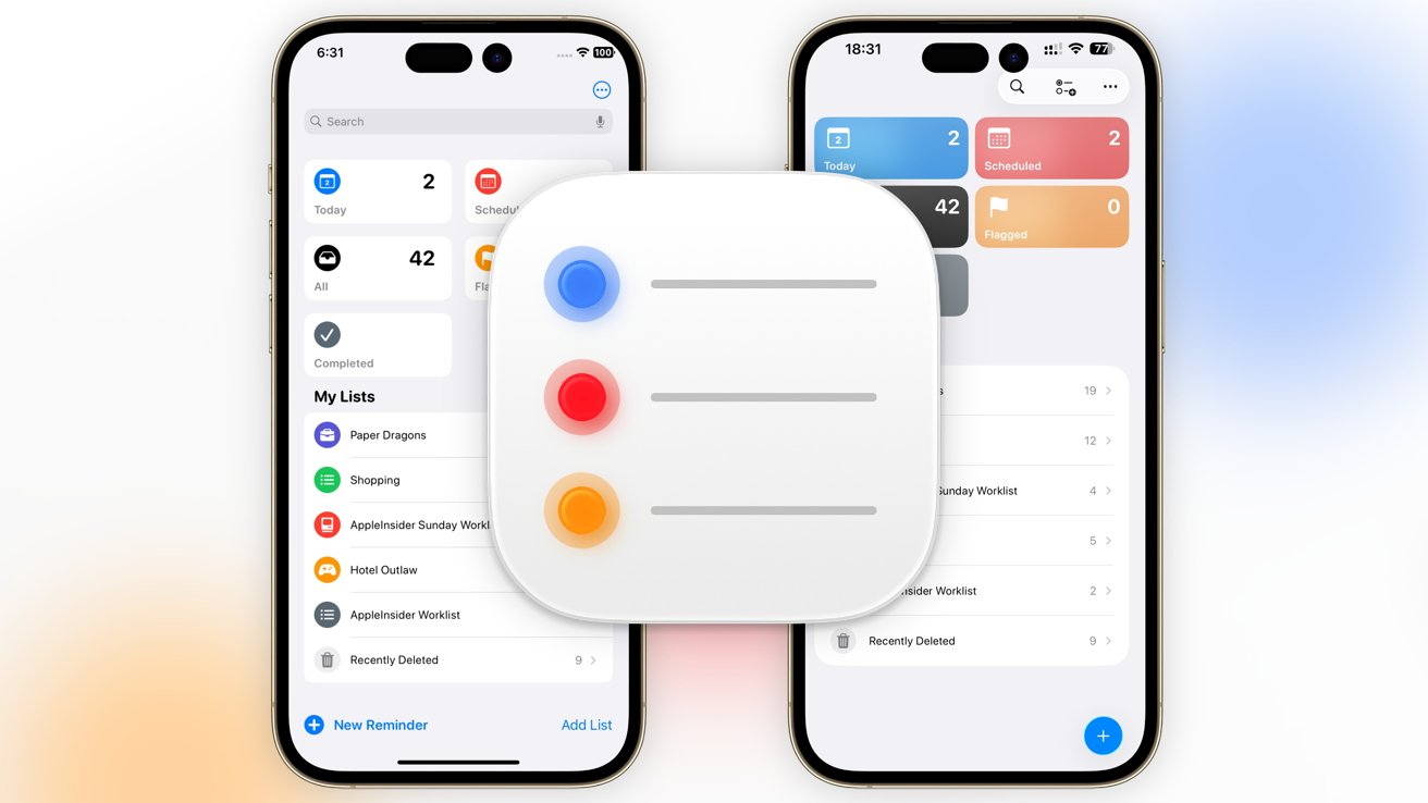 iOS 26提醒事项对比iOS 18：功能与设计比拼