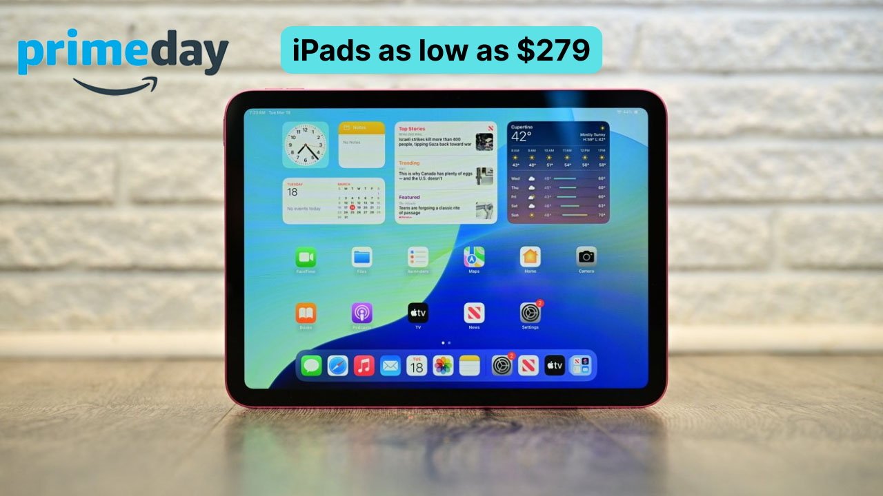 iPad Prime Day大促，最低279美元