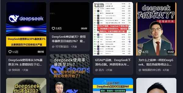 DeepSeek的使用率争议