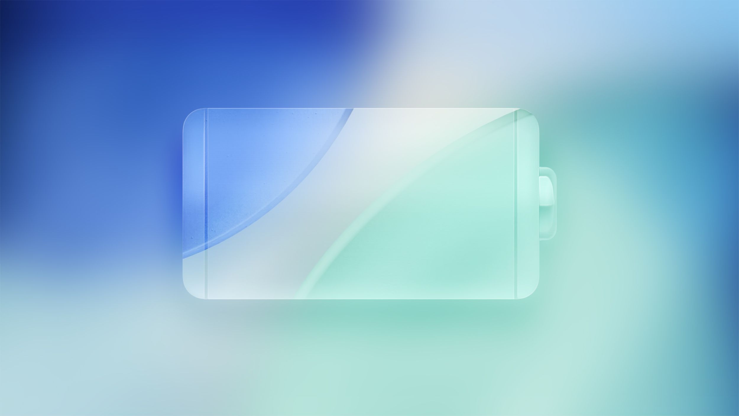 iOS 26 Battery Glass Feature