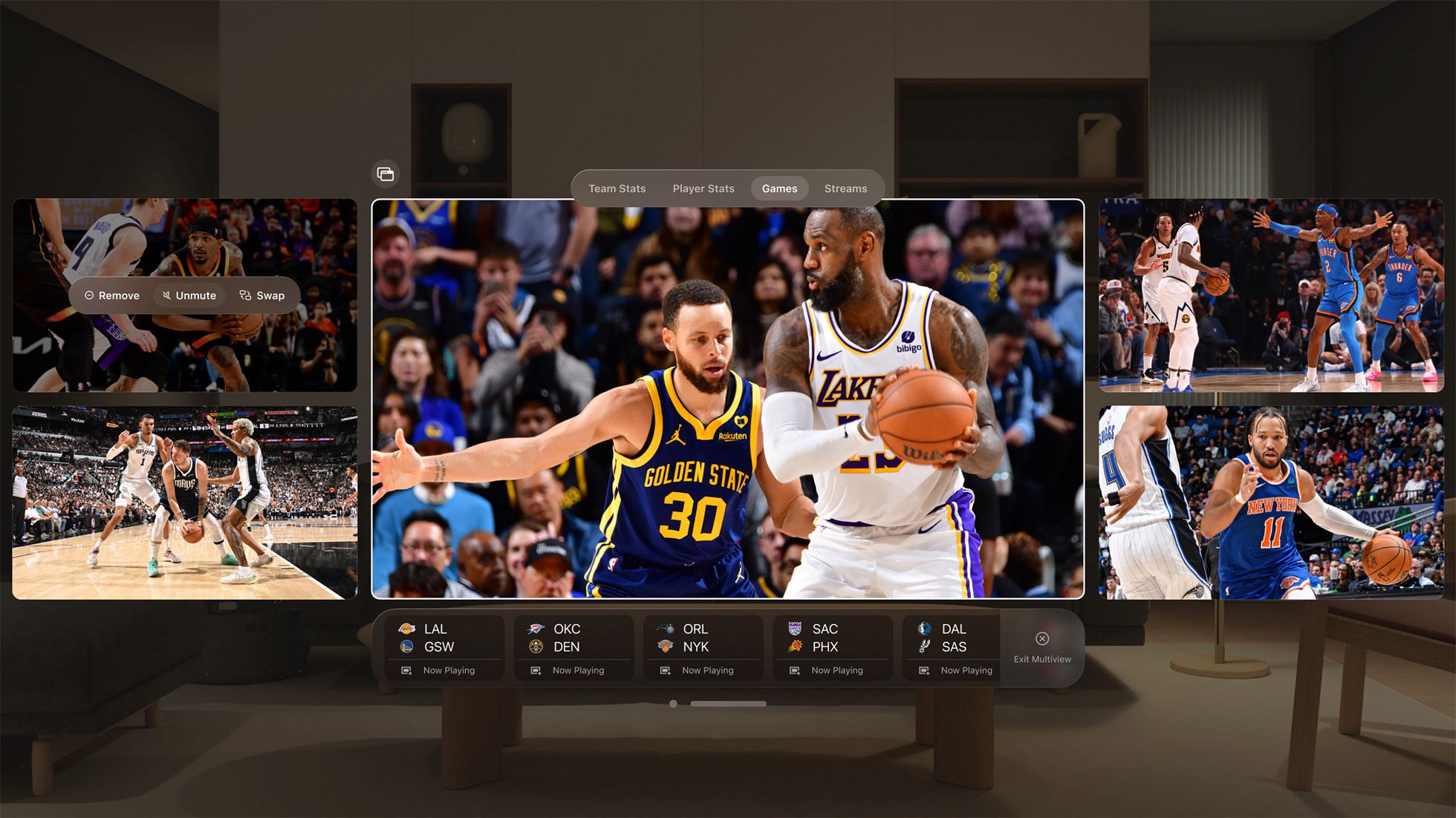 Vision Pro NBA
