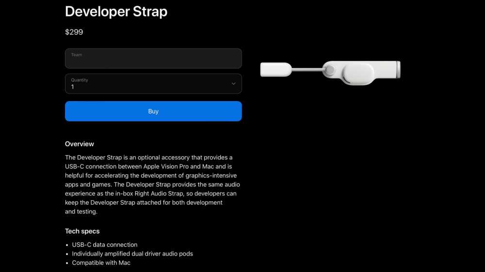apple developer strap