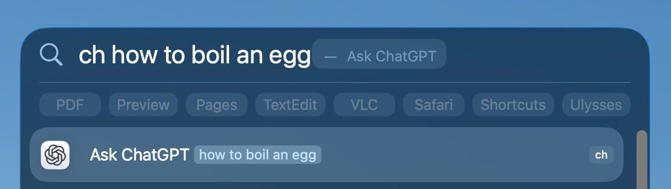 spotlight quick keys