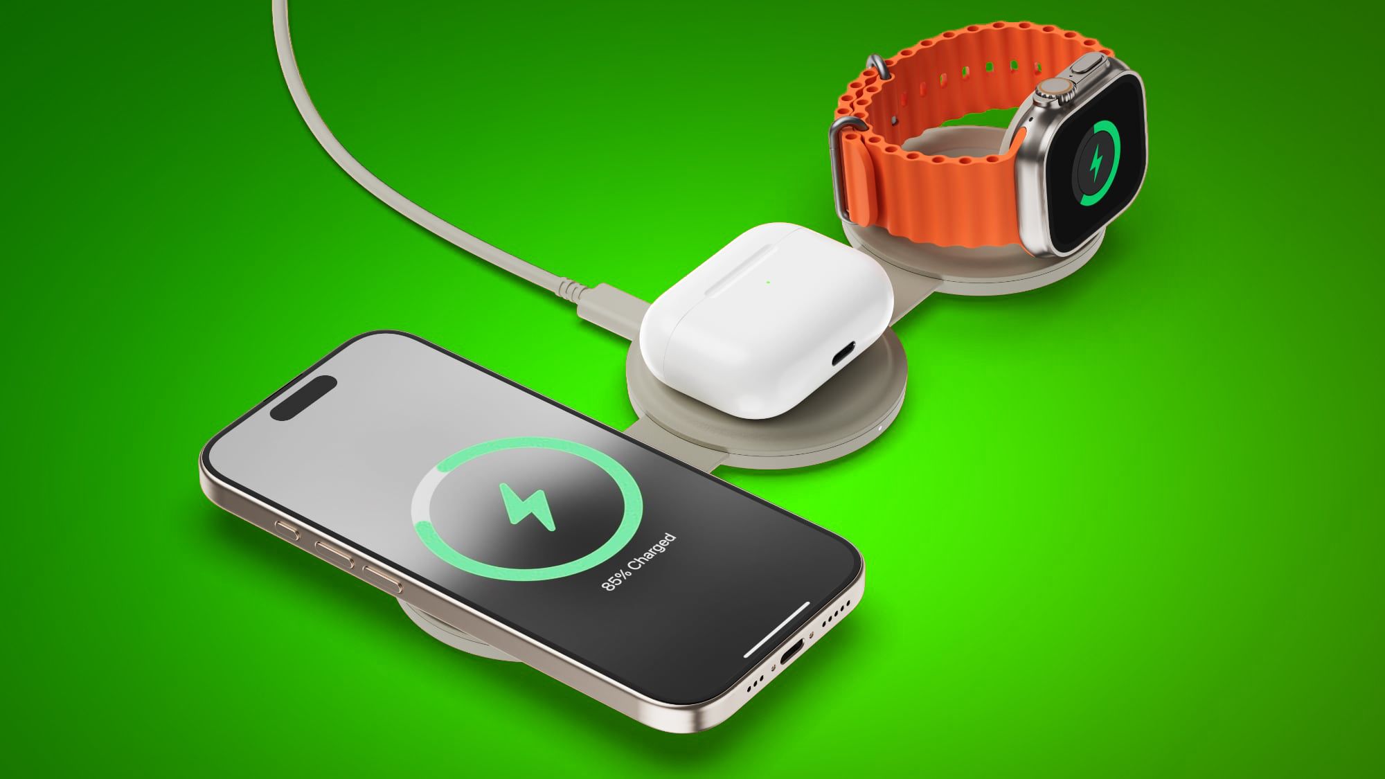 satechi charger on green 2