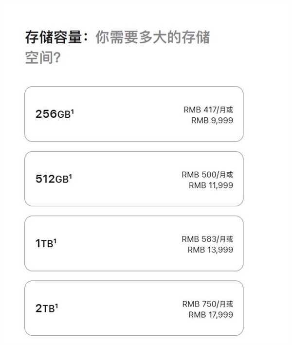 1TB手机存储差价高达4000元 消费者直呼存储成了奢侈品