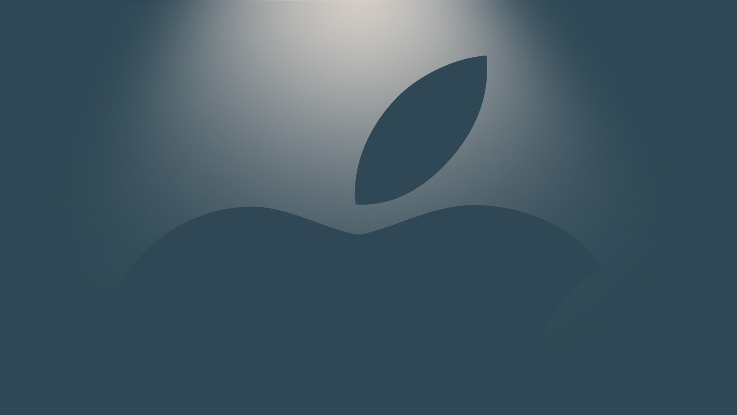 Apple Logo Spotlight Blue