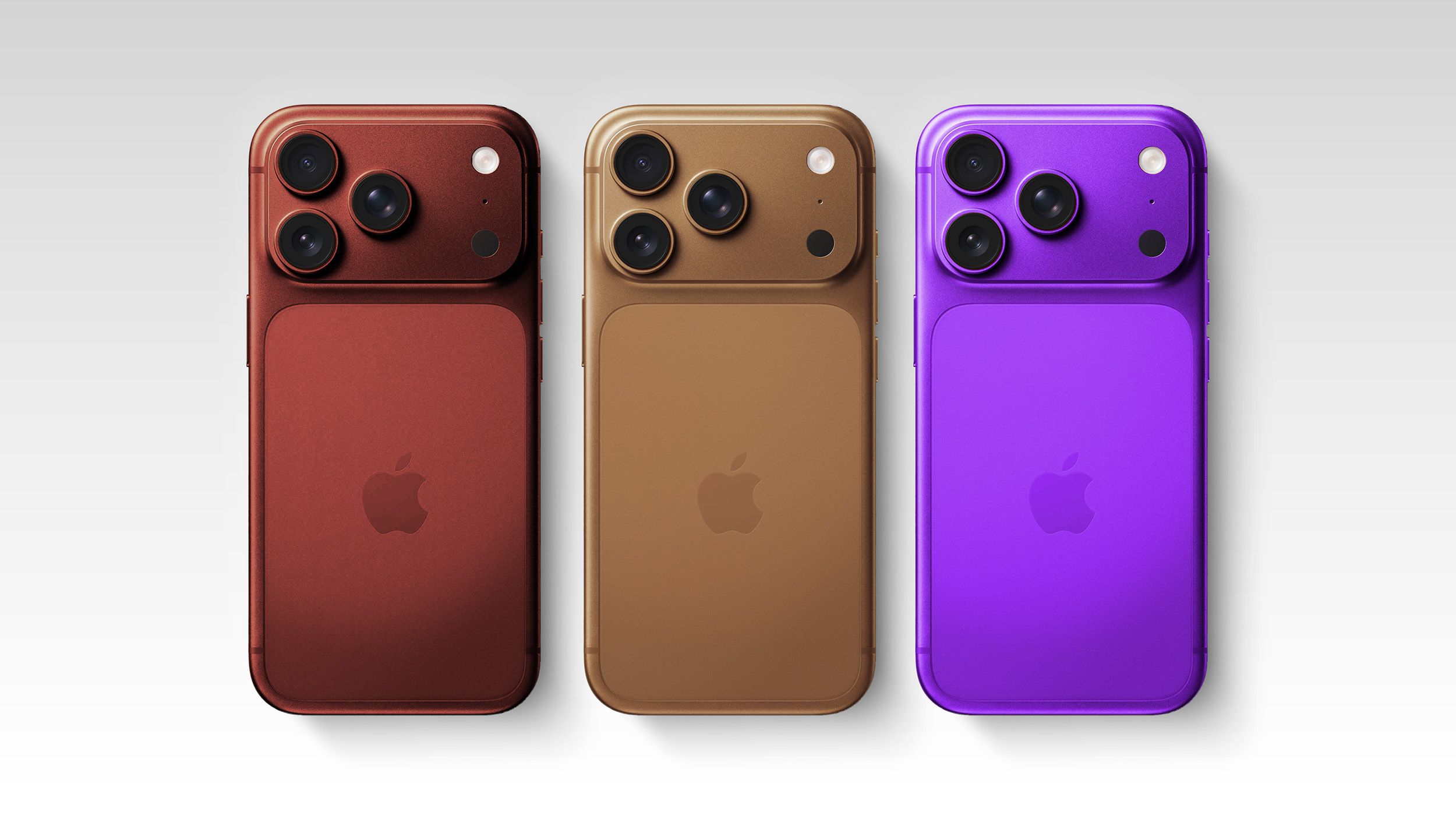 Coffee Burgundy and Purple iPhone 18 Pro Mock