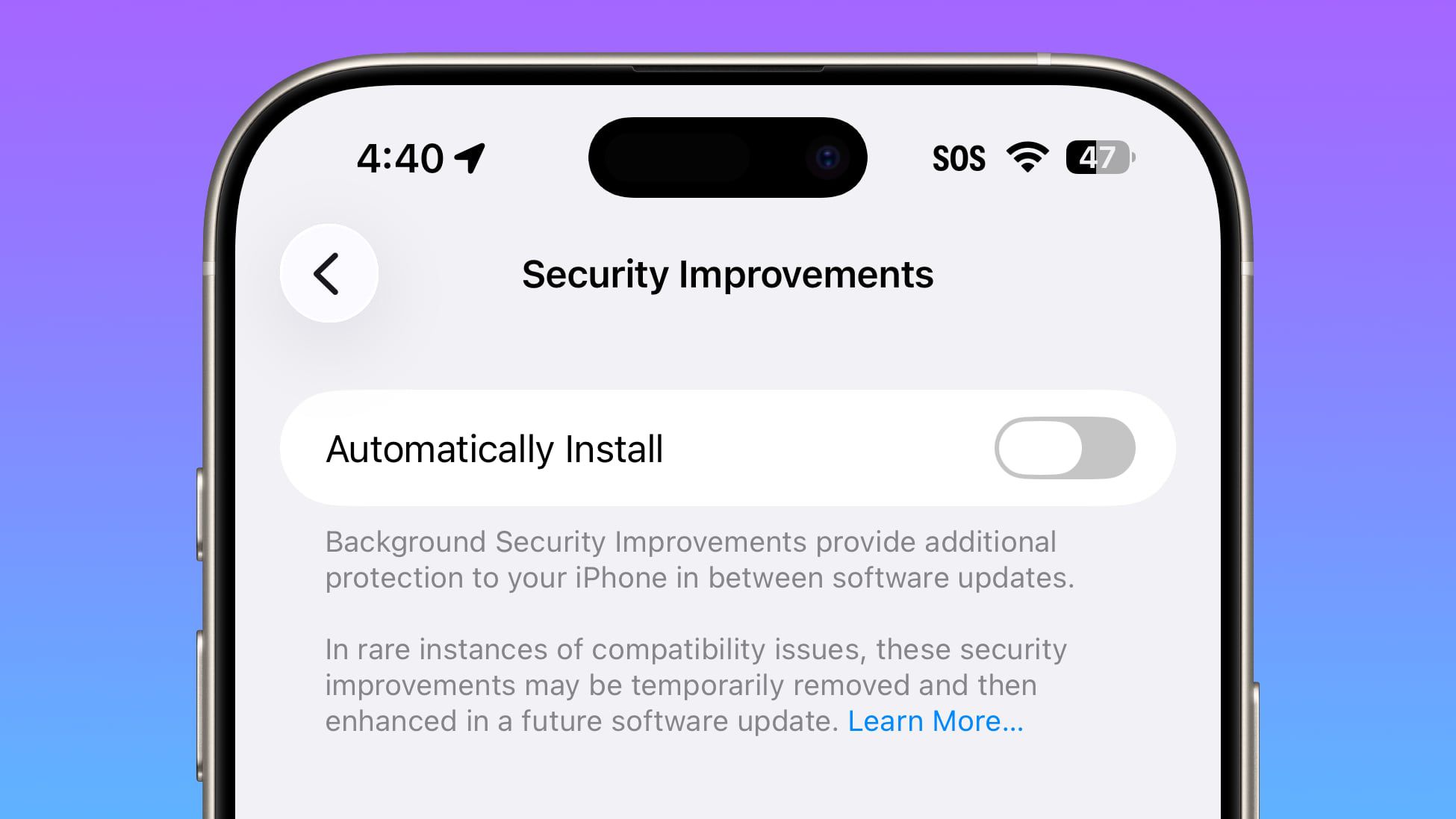ios 26 1 security improvements