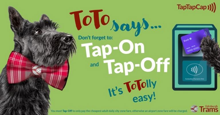 tap on tap off trams edinburgh