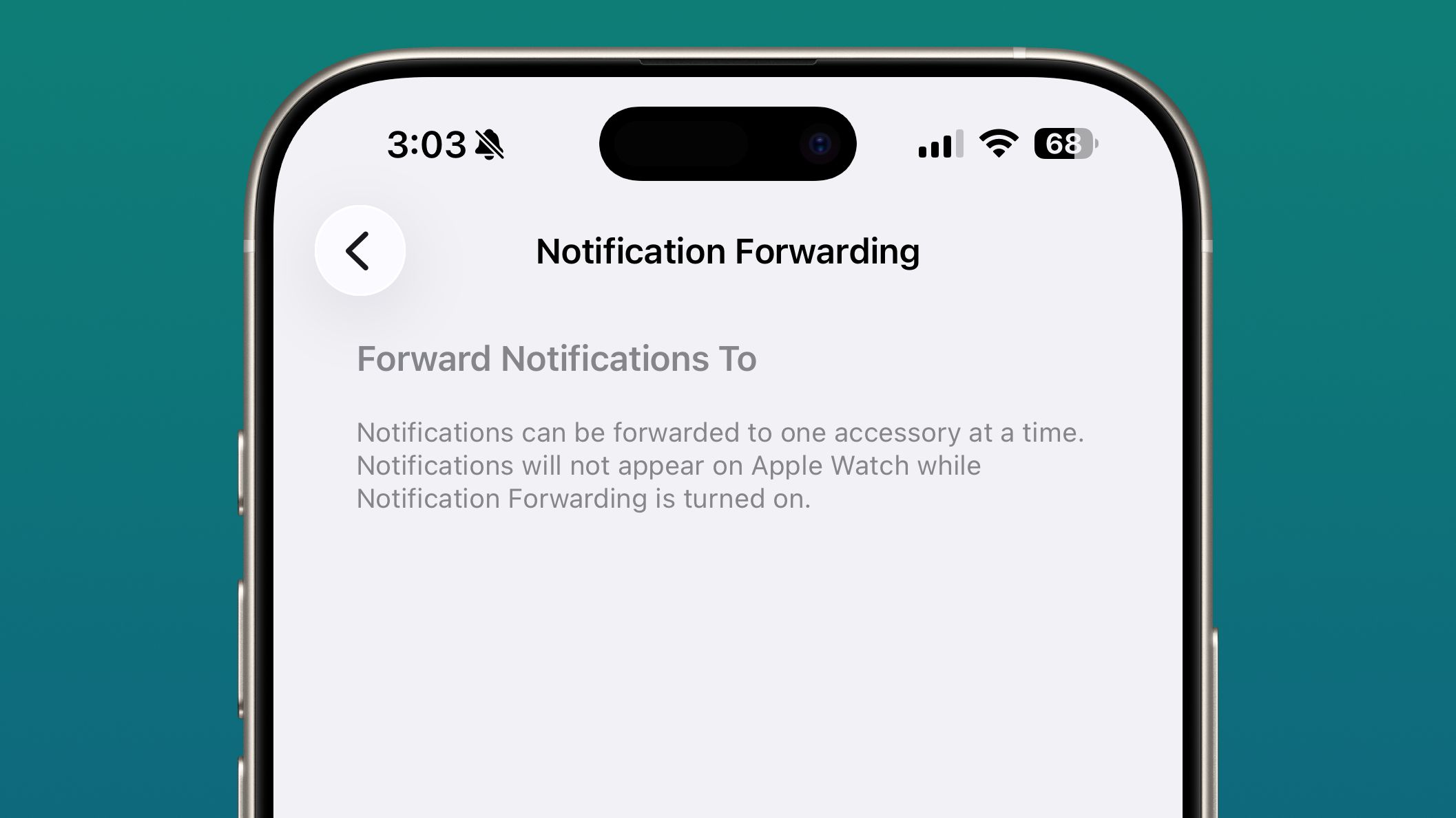 ios 26 3 notification forwarding