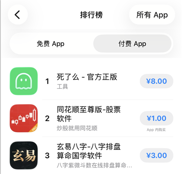 死了么APP登顶苹果付费榜