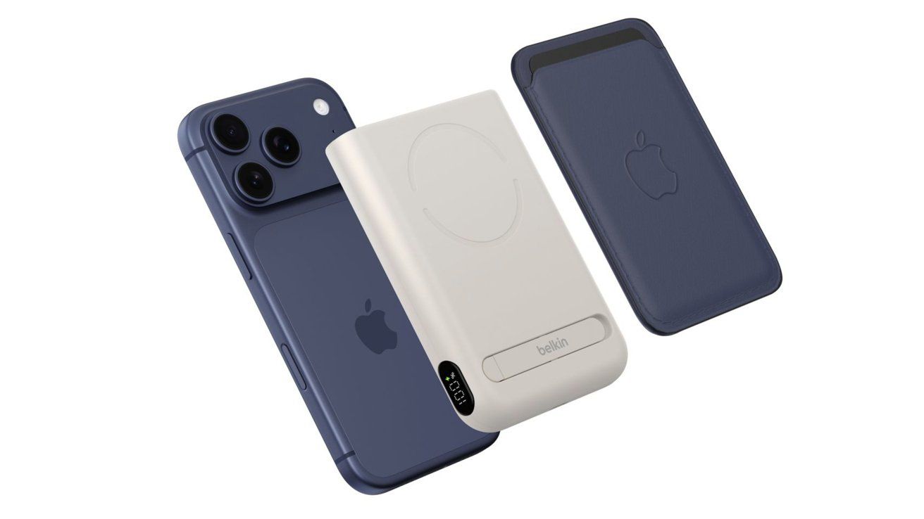 贝尔金带磁吸环的UltraCharge Pro移动电源10K