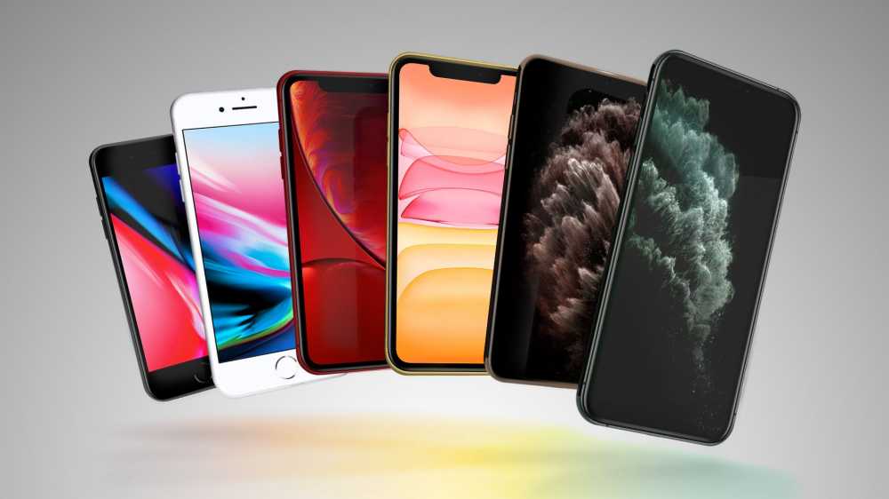 iPhone 产品系列渐变背景图