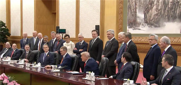 特朗普访华欢迎晚宴中美企业家阵容