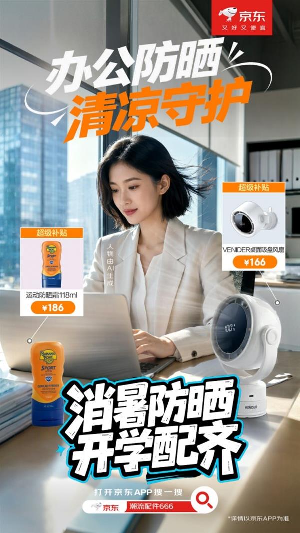 手持、挂脖、制冷风扇齐登场 京东防晒消暑爆品低至88折
