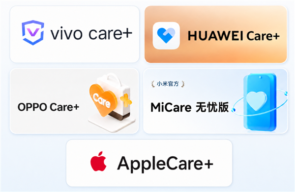 苹果、华为、小米、OV 到底谁家的Care+最厚道?