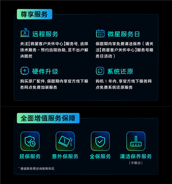 微星笔记本售后服务政策指南