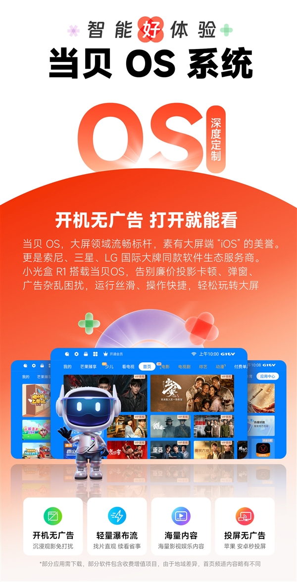 百元投影仪推荐小光盒R1：620CVIA高亮+原生1080P 699元档四家大厂护航